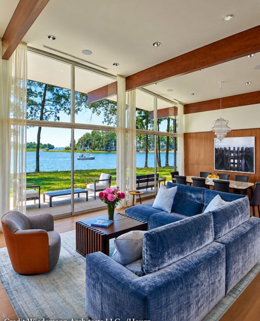 Expansive Glass Doorway