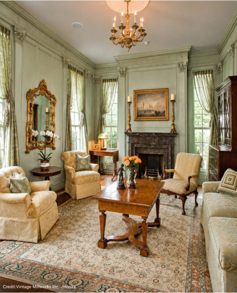 Intricate Millwork Wall Treatment