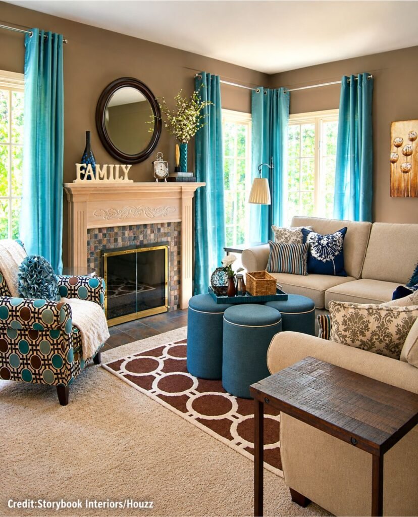 Inviting Layered Lounge Setting