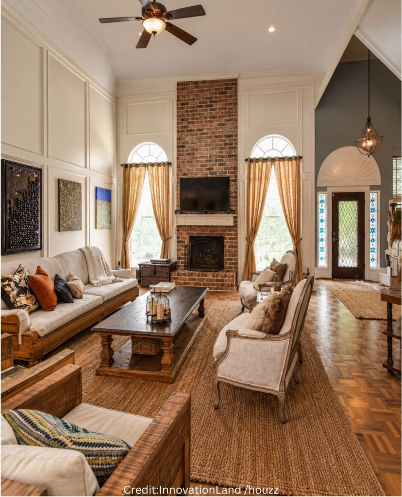 Layered Rustic Coffee Table Decor