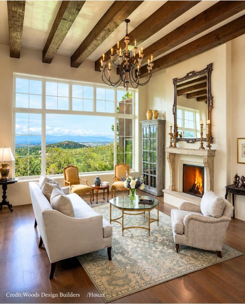 Natural Timber Mantel Surround