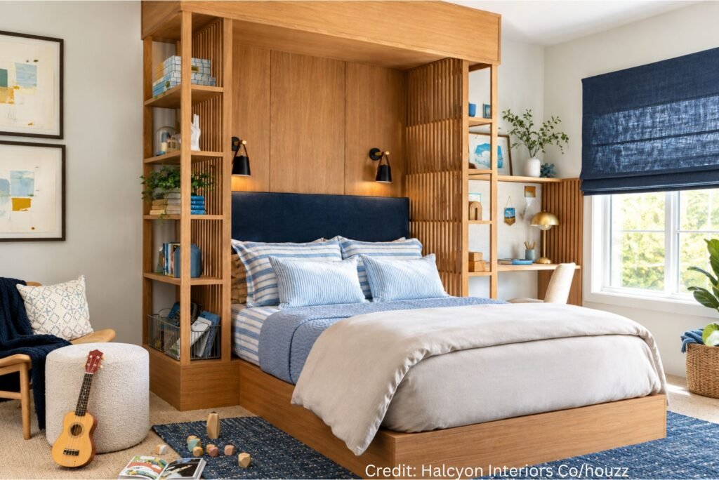 Oak Built in Bed