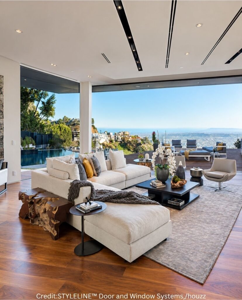 Panoramic Glass Door Views