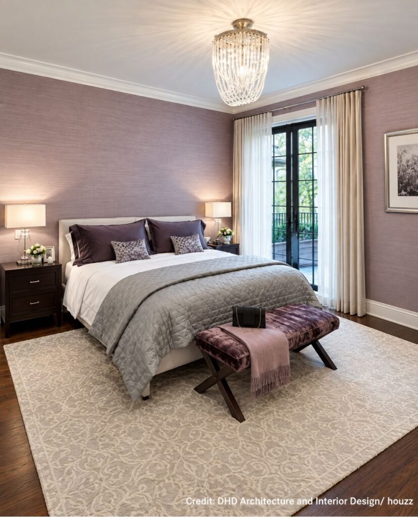 Plum Toned Wall Finish