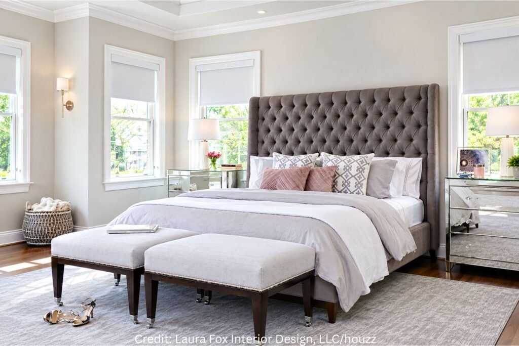 Plush End-Bed Bench Seating
