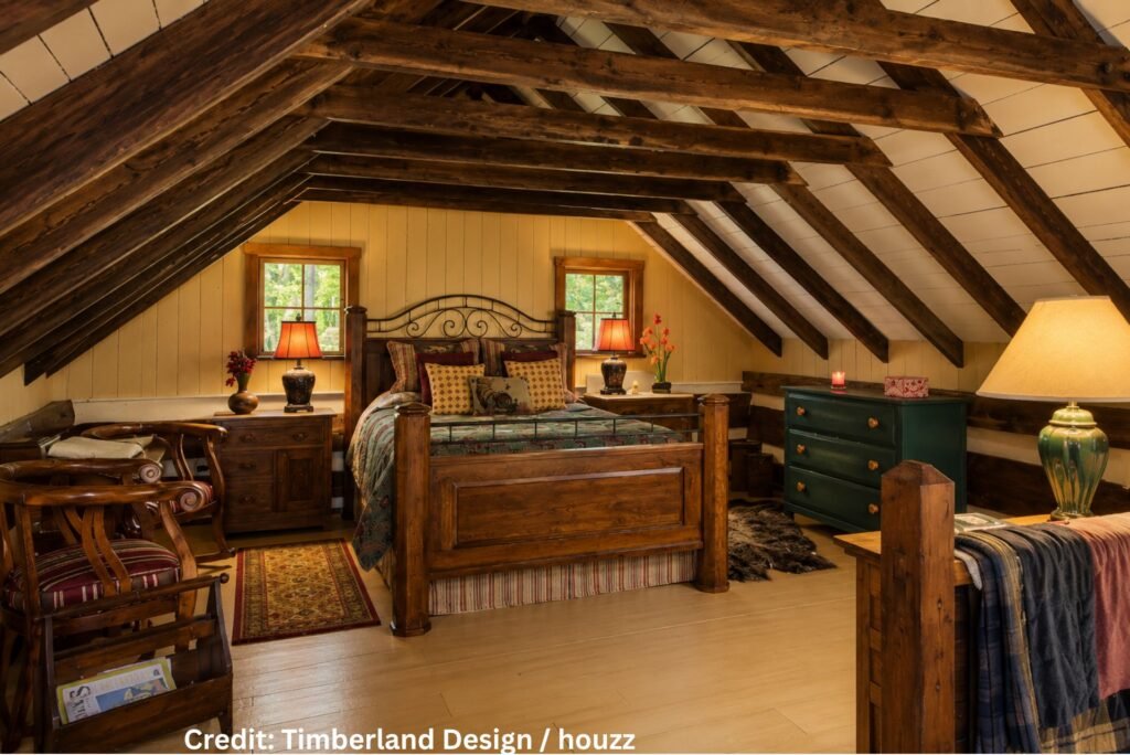 Rough-Hewn Log Wall Interior
