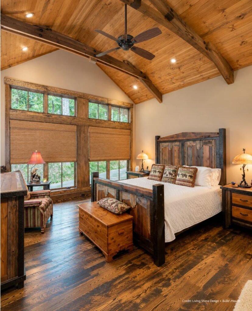 Rustic Lodge Bed