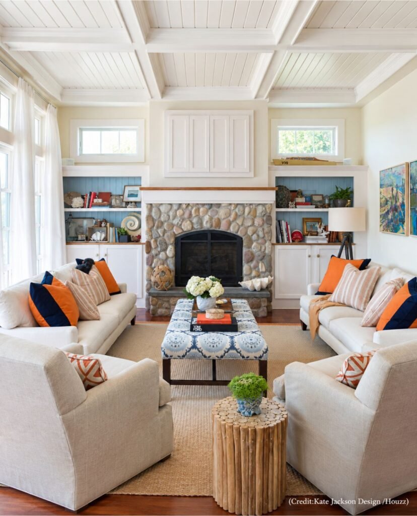 Shelving Beside Hearth