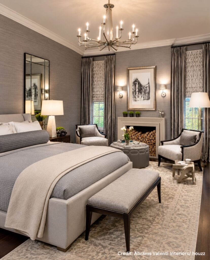 Silver Upholstered Headboard
