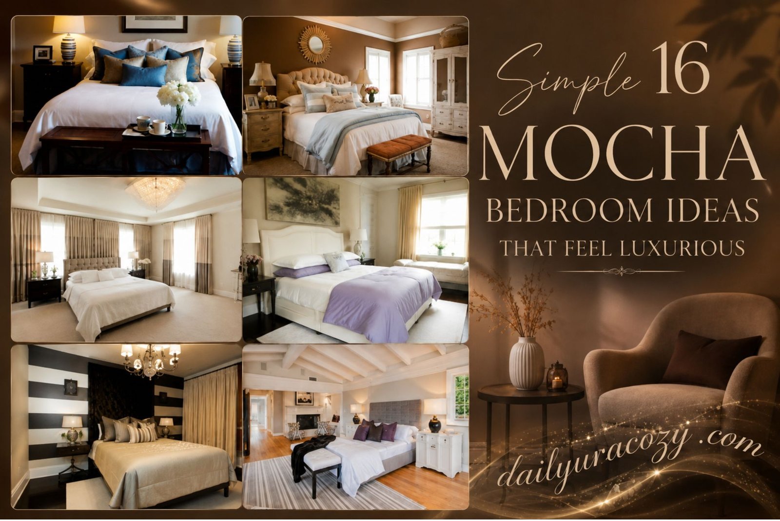 Simple 16 Mocha Bedroom Ideas That Feel Luxurious