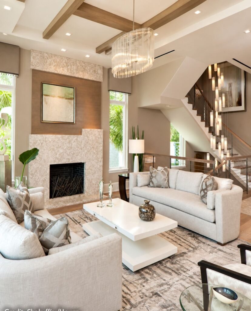 Sleek Stairway Architectural Setting