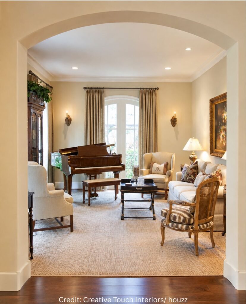 Soft Neutral Family Room Palette