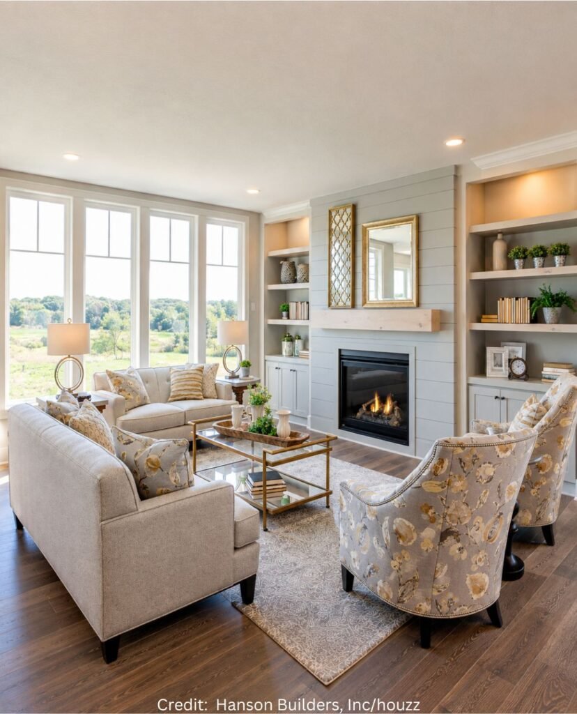 Spacious Farmhouse Gathering Area