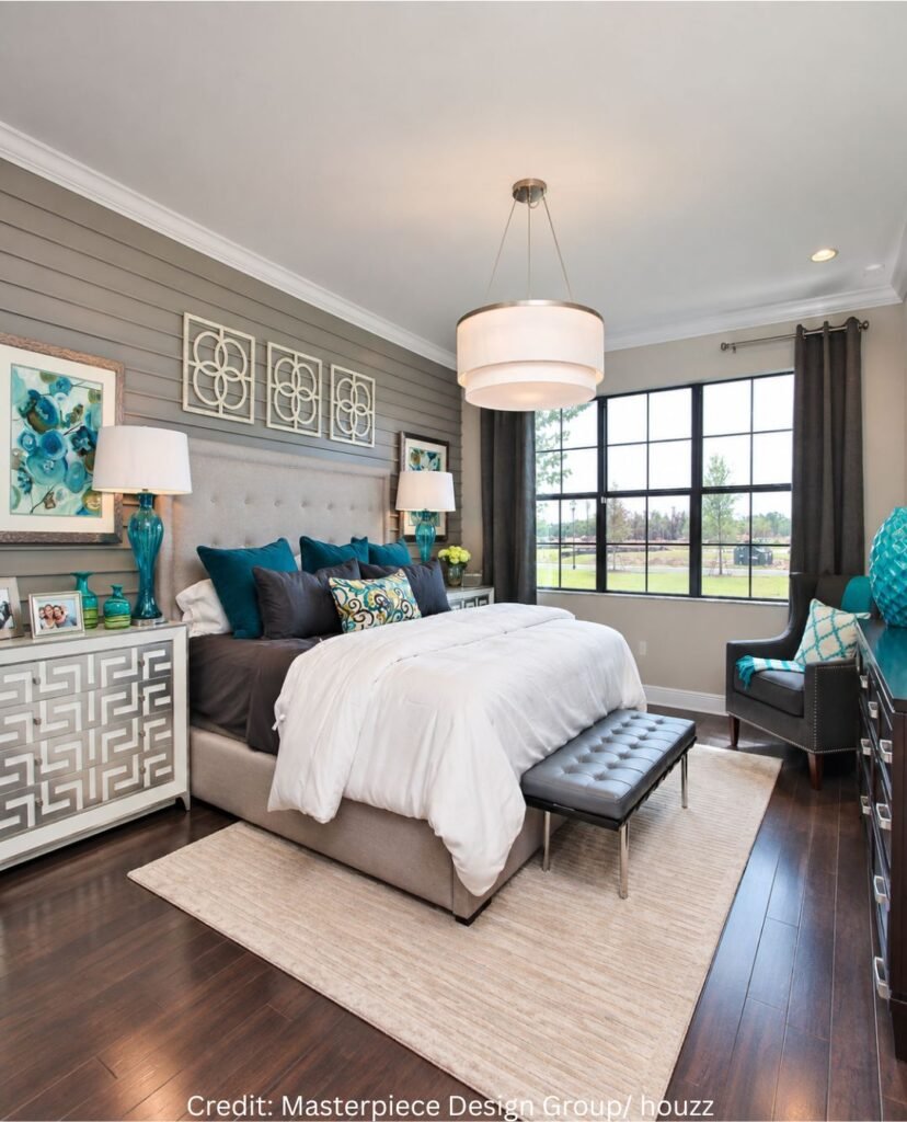 Teal Accent Sophistication