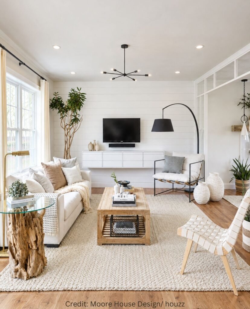 Textured Wood Coffee Table