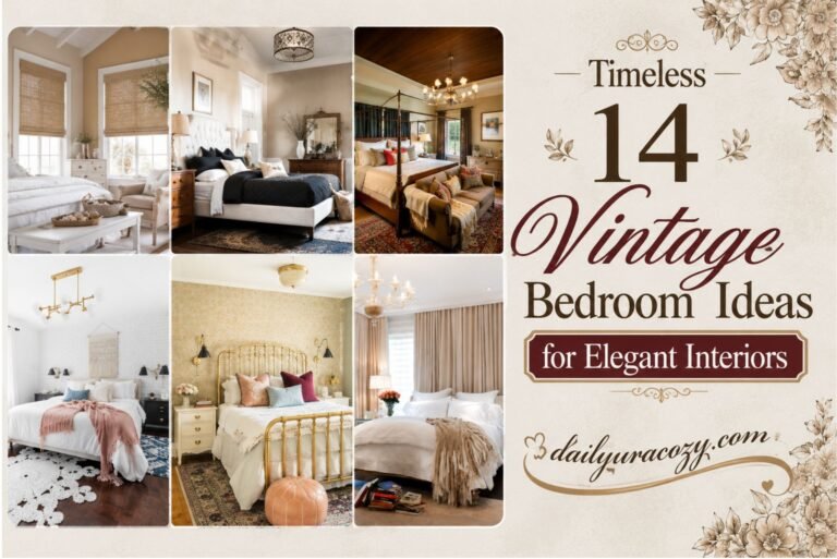 Timeless 14 Vintage Bedroom Ideas for Elegant Interiors 