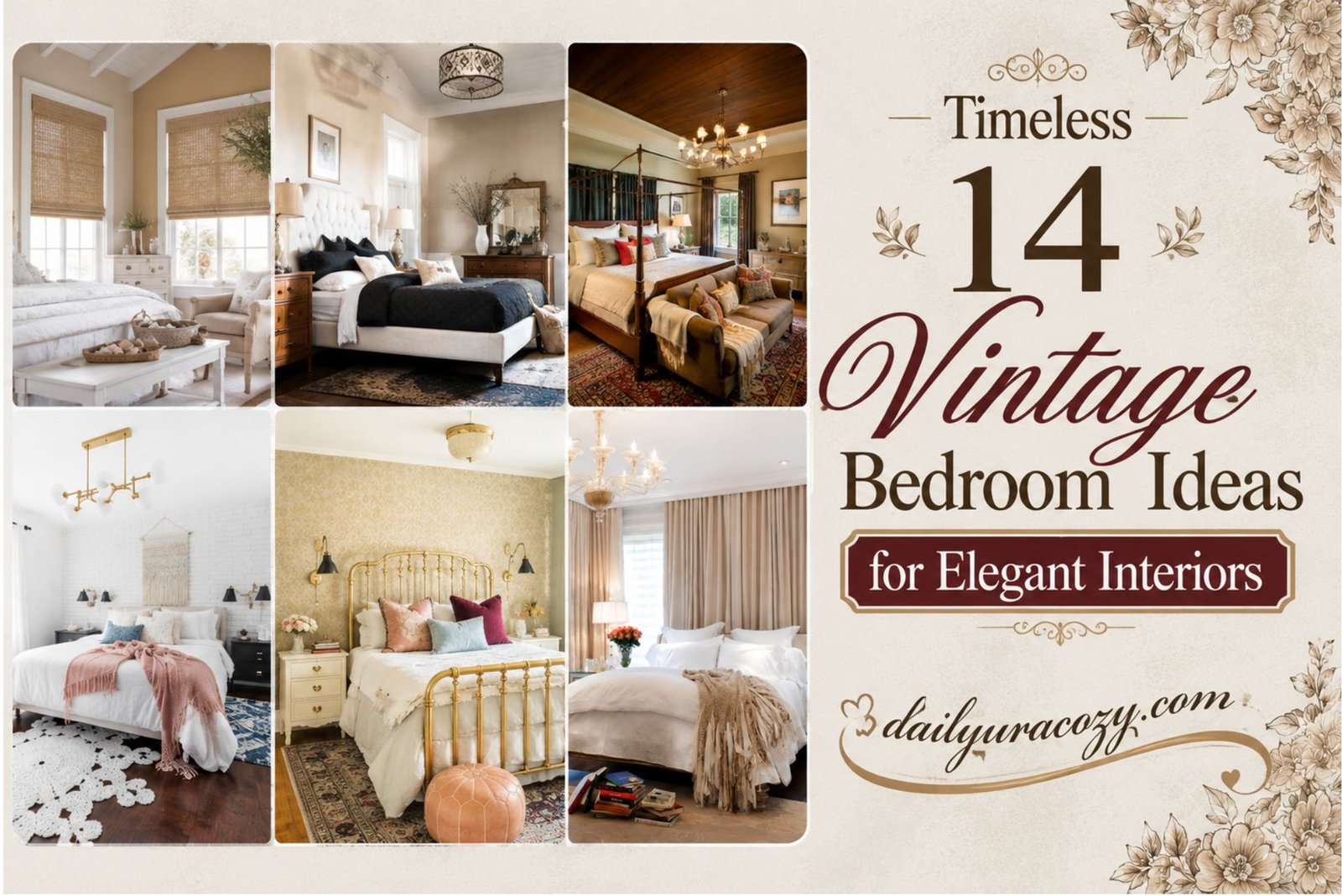 Timeless 14 Vintage Bedroom Ideas for Elegant Interiors 