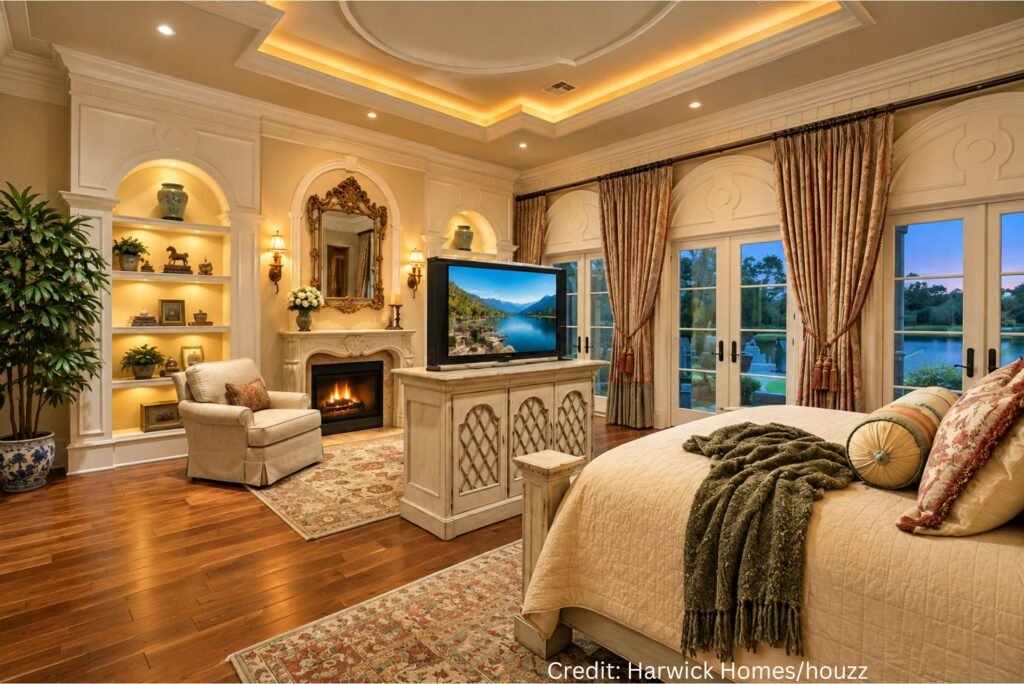 Tuscan Fireplace Elegance