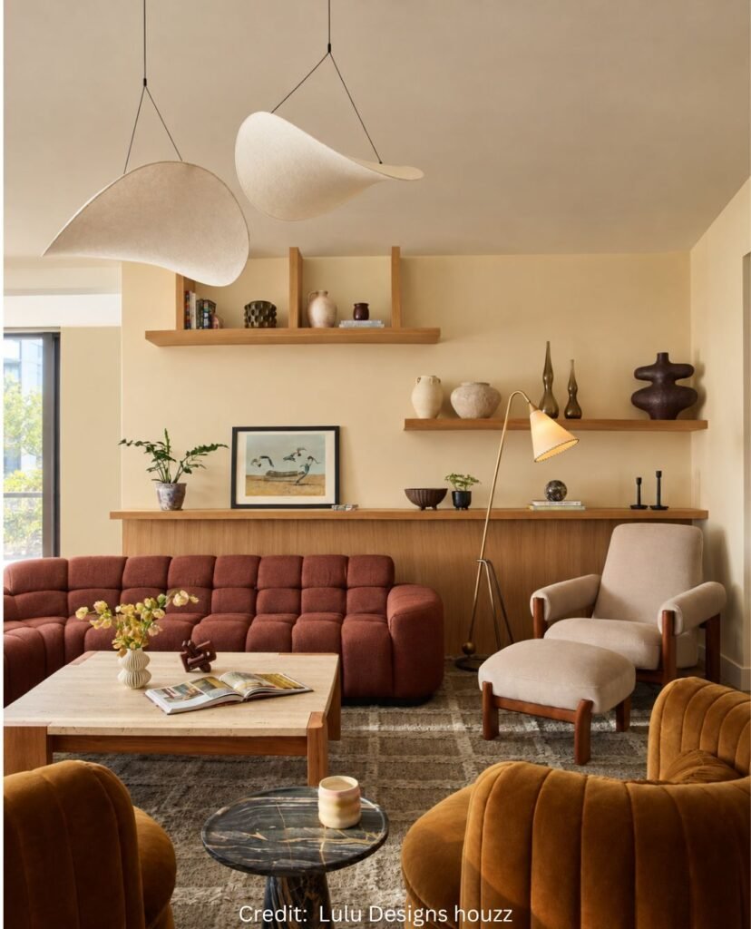 Warm Earthy Lounge Color Balance