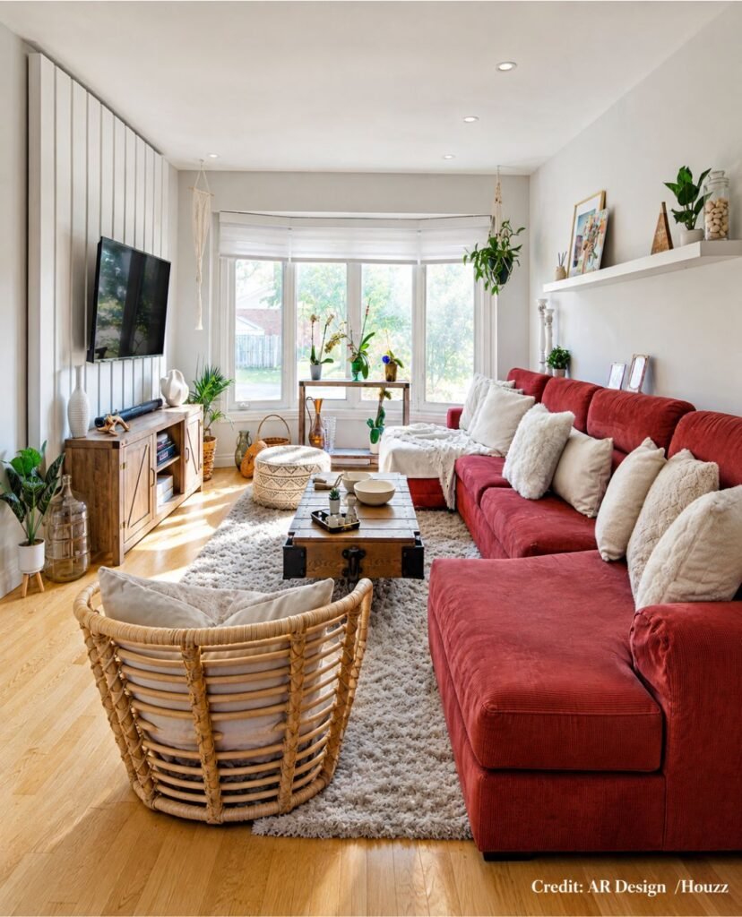 White Walls With Light Wood Flooring