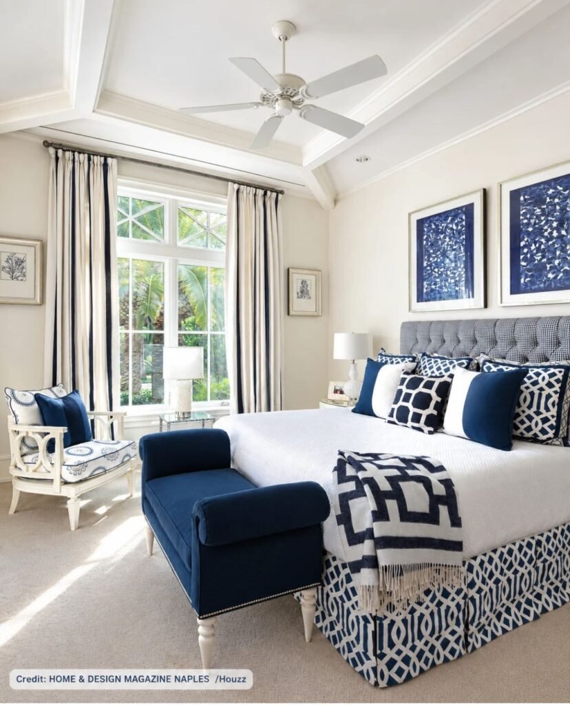 With Blue Decorative