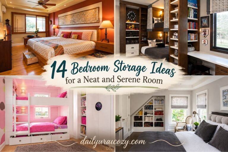 14 Bedroom Storage Ideas for a Neat and Serene Room