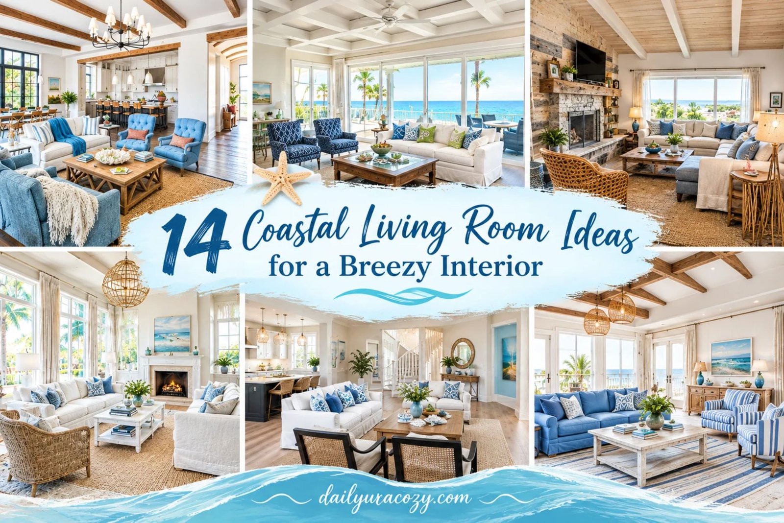 14 Coastal Living Room Ideas for a Breezy Interior