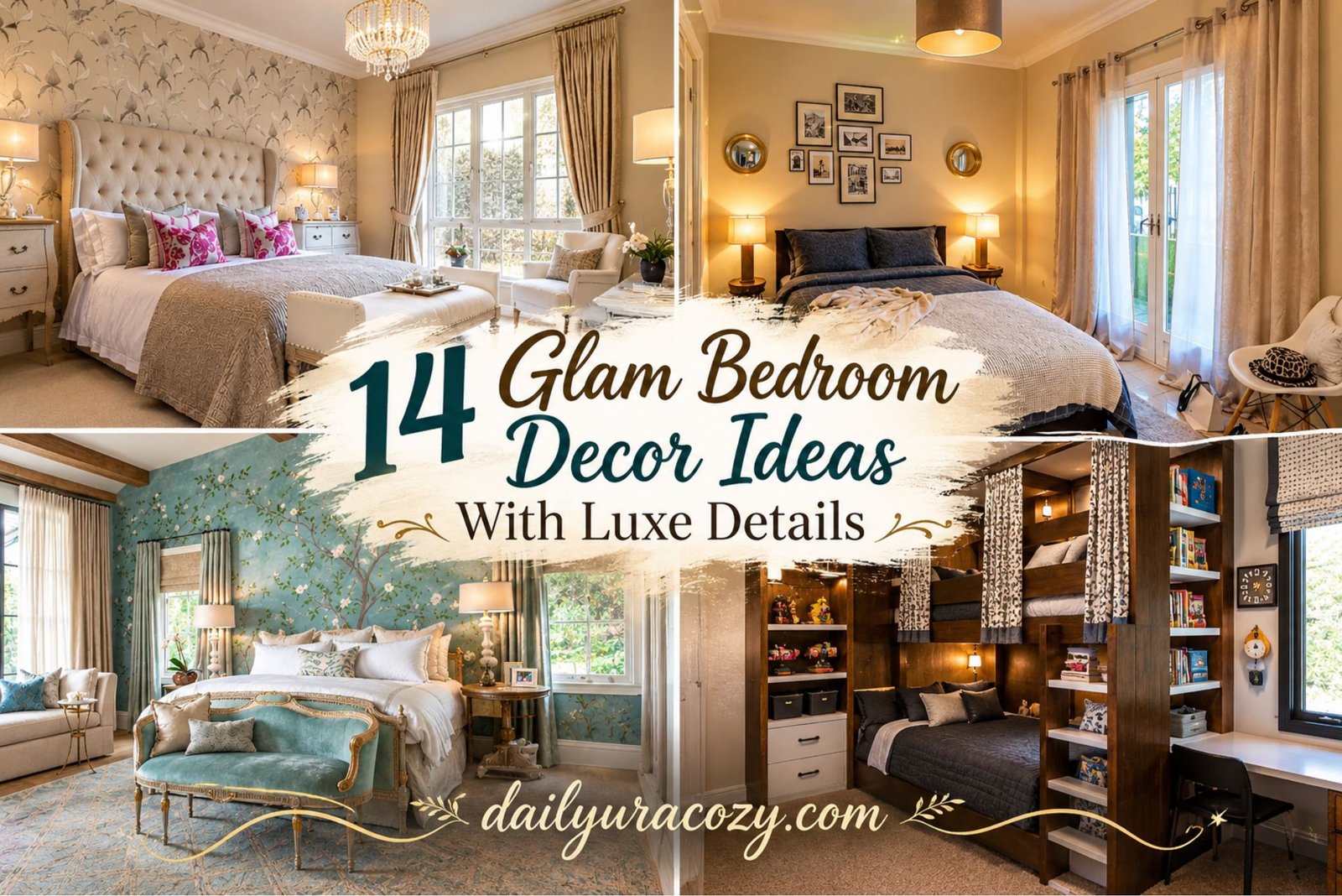 14 Glam Bedroom Decor Ideas With Luxe Details