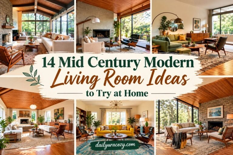 14 Mid Century Living Room Ideas to Try at Home 