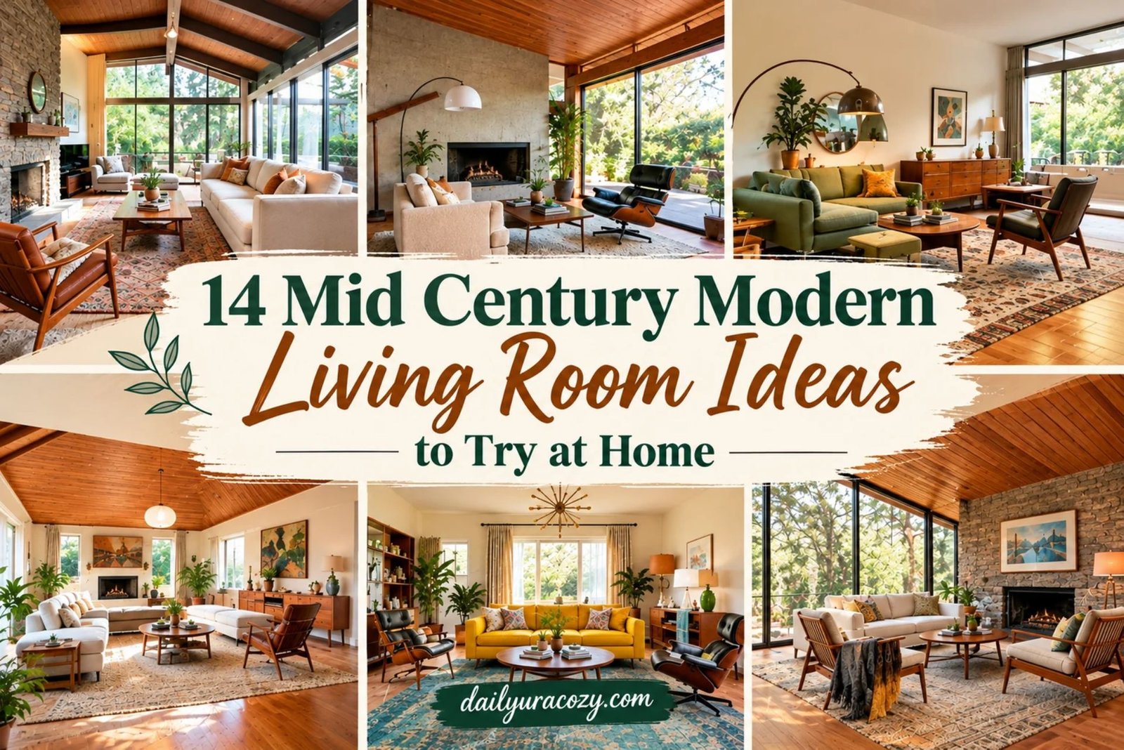 14 Mid Century Living Room Ideas to Try at Home 
