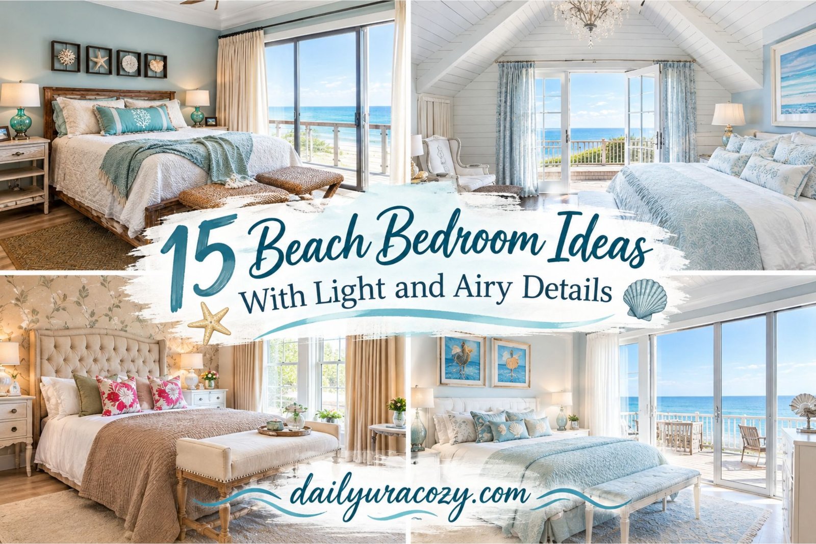 15 Beach Bedroom Ideas With Light and Airy Details