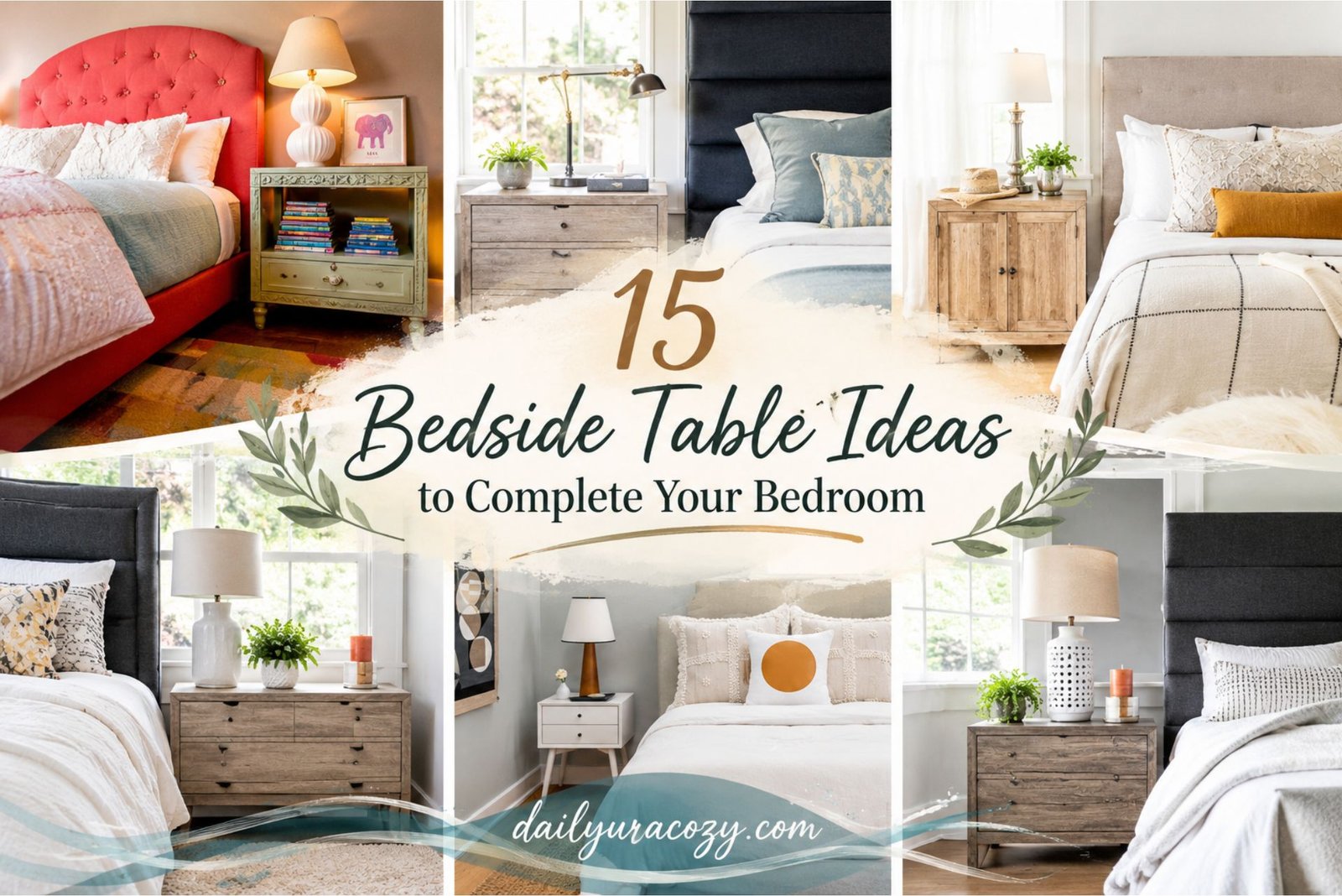 15 Bedside Table Ideas to Complete Your Bedroom