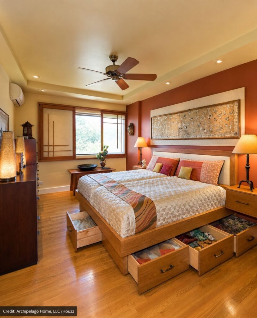  Beneath Quilted Coverlet