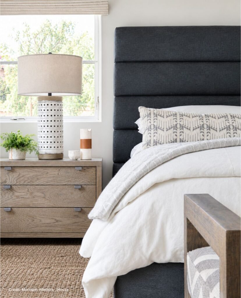 Lamps Flanking Patterned